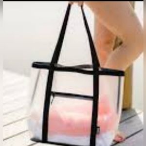 Zyia clear beach tote, New in wrapper